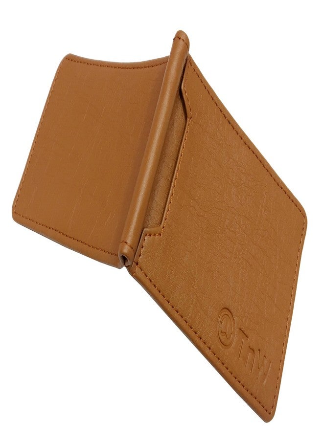 TnW Men's Artificial Leather Money Clipper Tan - Image 4